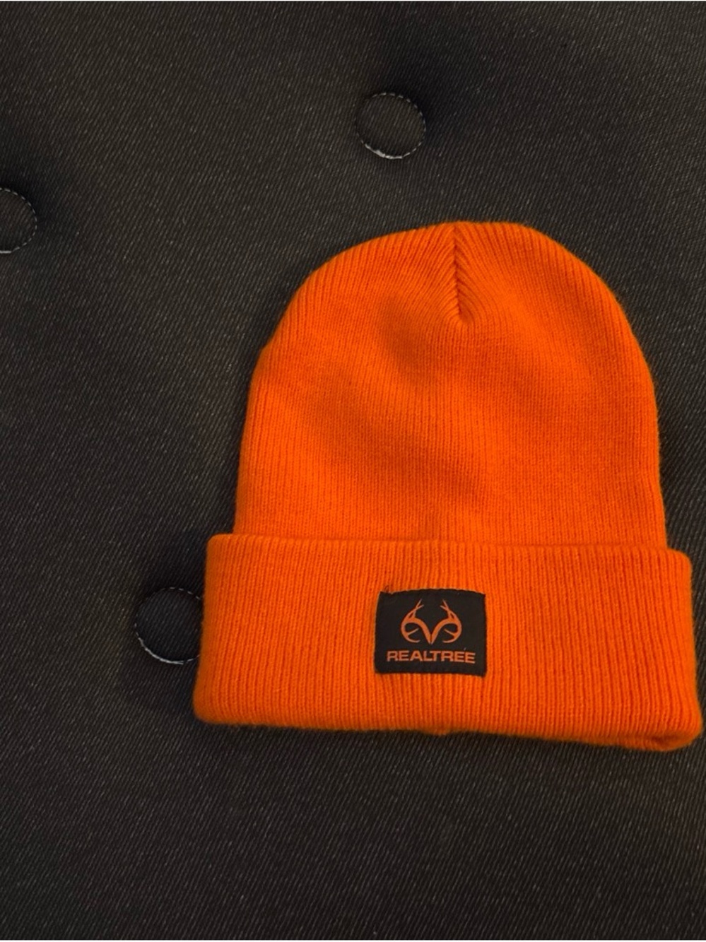 Realtree Bright Orange Cuffed Knit Hat